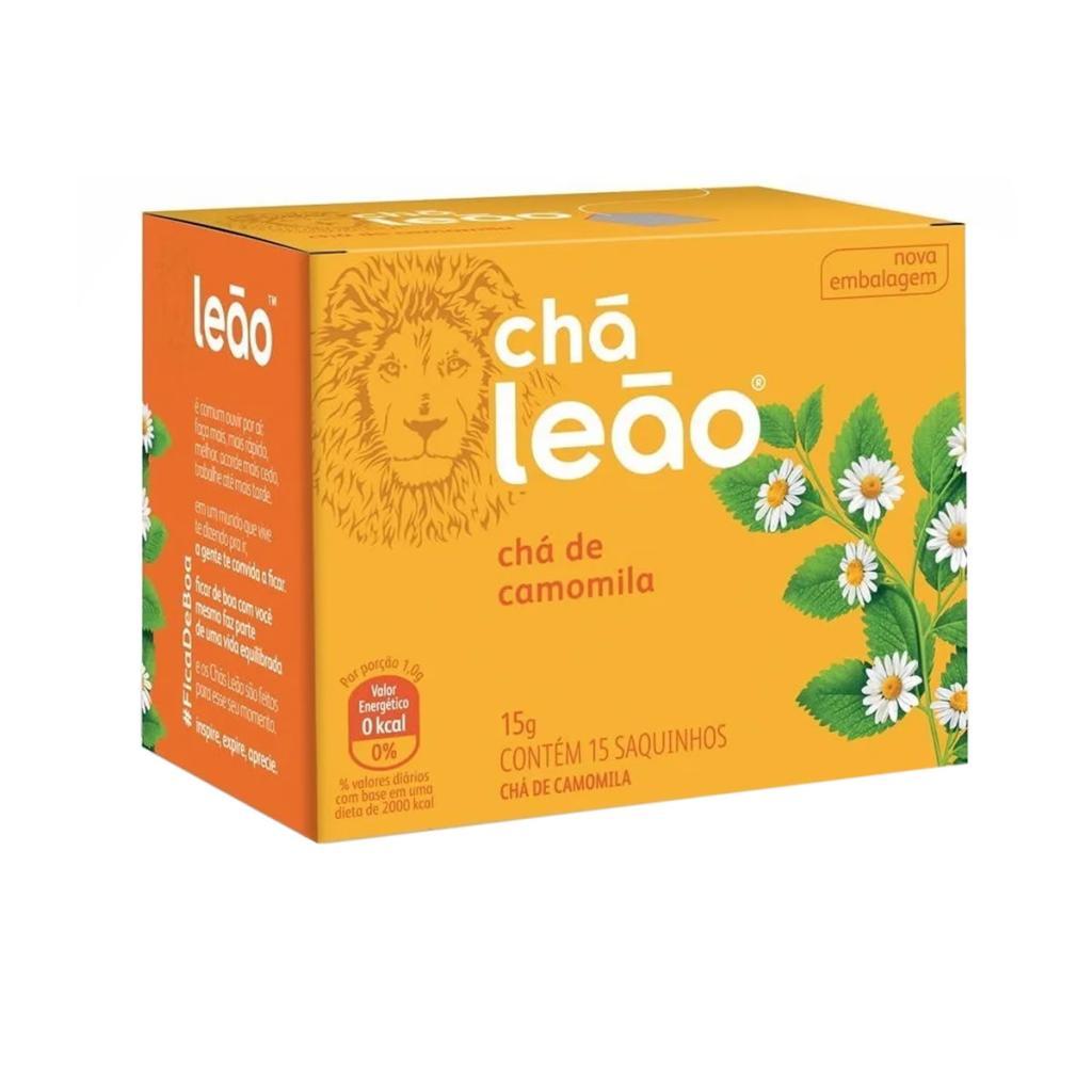 Chá Leão sabor Camomila 15 sachês de 1g - Chá Leão