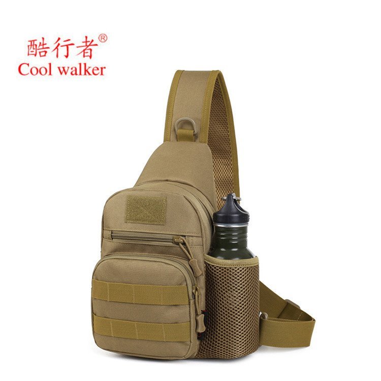 Bolsa de peito com suporte para garrafa de água, bolsa casual para IPAD mini, bo
