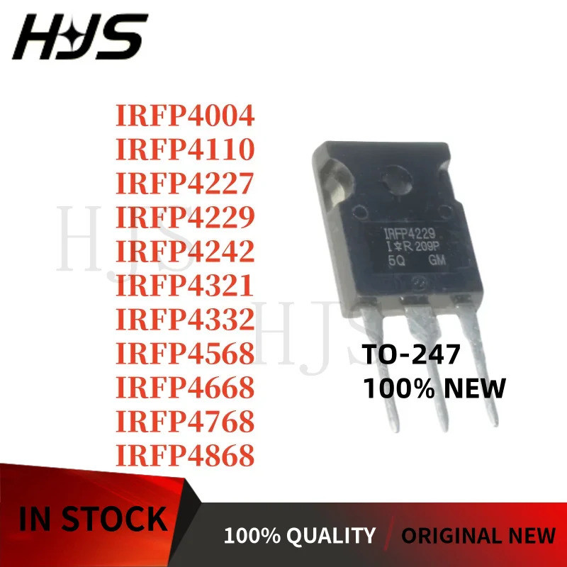 5 Pcs IRFP4668 IRFP4332 IRFP4229 IRFP4321 IRFP4004 Irfp42 IRFP4868 IRFP4768 IRFP4227 IRFP4110 IRFP4568 TO-247 Transistor
