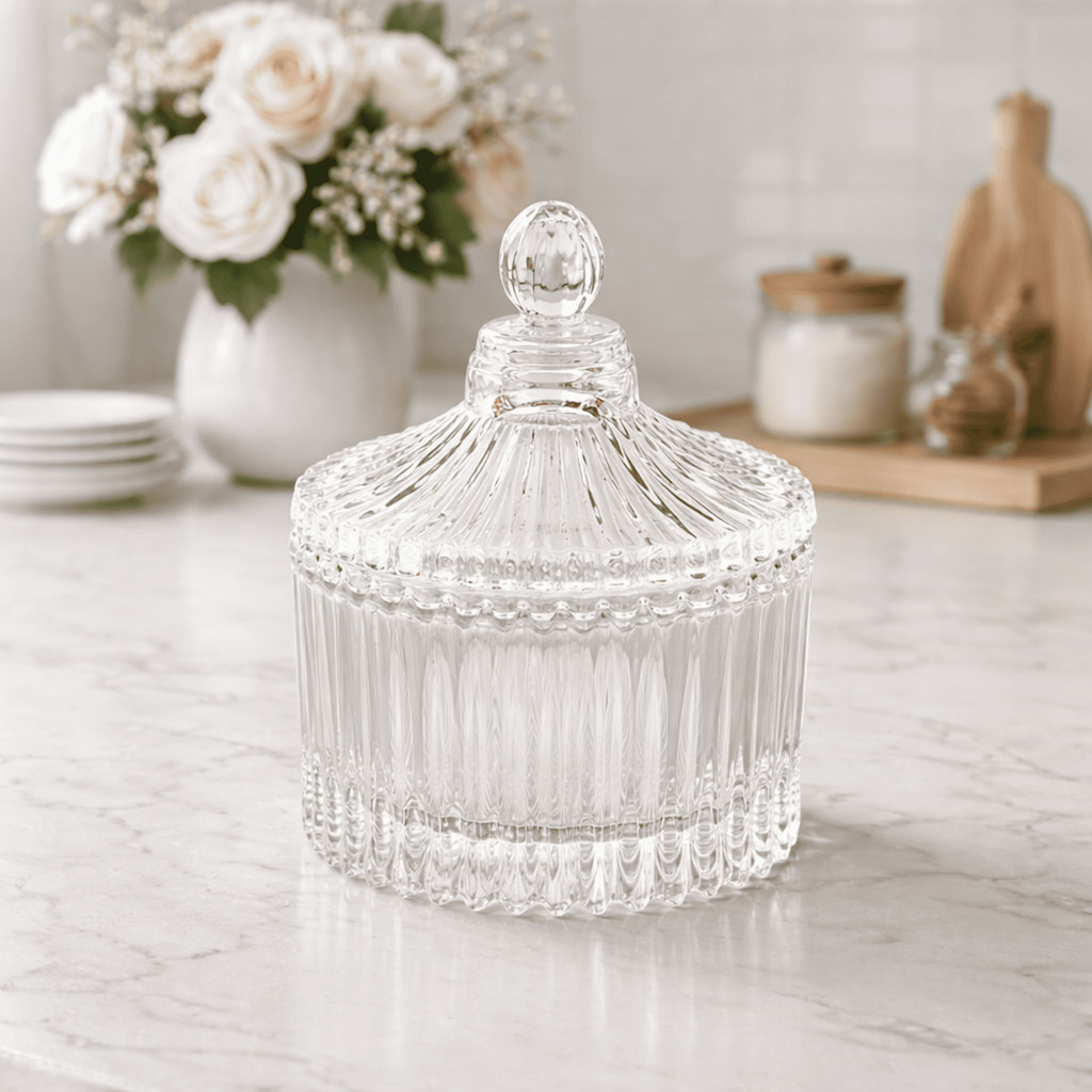 Bomboniere Potiche De Vidro Cristal 88mL Para Doces Lembrancinhas CHEF D