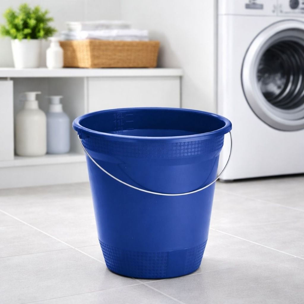 Balde de Lavanderia 8L Plástico Resistente Multiuso Limpeza Casa Cozinha Banheiro Durável Prático Compacto