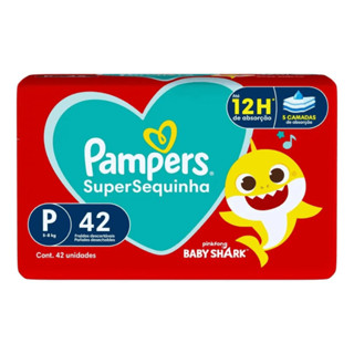 Fralda Pampers Supersequinha P com 42 Unidades em Oferta na Shopee
