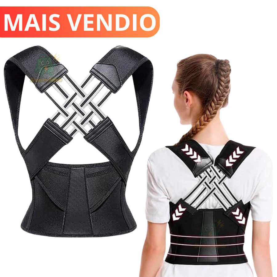 Correção de postura Cervical e cinto de água e tecido respirável