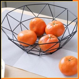 Fruteira Cesta Aramada Modelo Com Acabamento Preto em Oferta na Shopee