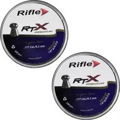 Kit 2x Chumbinho 4.5mm Rifle 500un RTX Medium Super Box