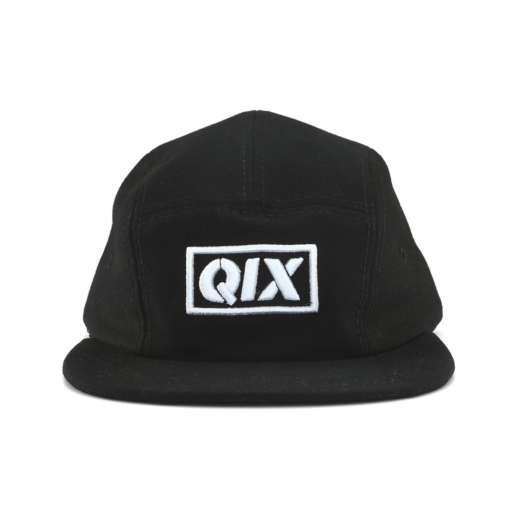 Boné QIX Five Panel Preto Camuflado Básico Aba Reta Masculino Feminino em Oferta na Shopee