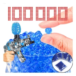 10.000 Bolinhas De Gel Azul para Arminha Orbeez de munição lançador 7-8mm Gel Blaster