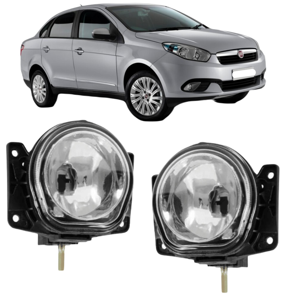 PAR FAROL MILHA FIAT GRAND SIENA 2013 A 2020 em Oferta na Shopee