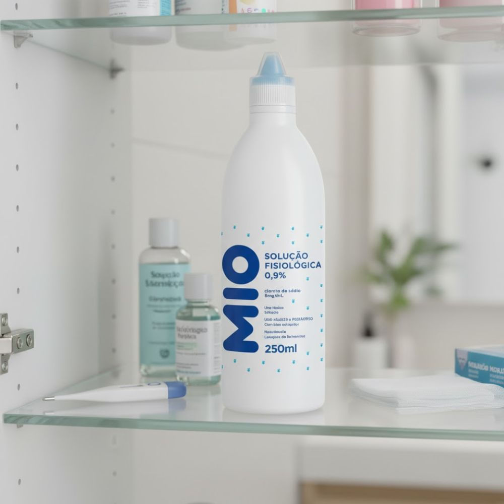 Detalhes do Soro Fisiológico 0,9% Mió com 250ml