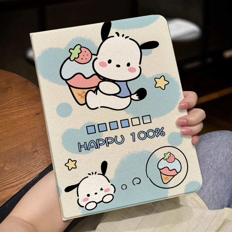 Capa Capinha Flip Cachorro de linhas para Tablet Samsung Galaxy Tab S6Lite  A9 PLUS S9 S10 FE PLUS+CASE Slot para Caneta