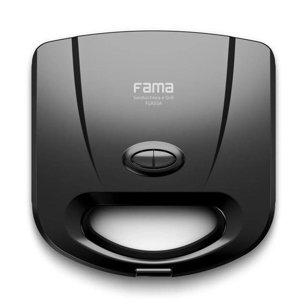 Sanduicheira Grill Fama Britânia Dupla Resistência FGR03A 750W - 110V