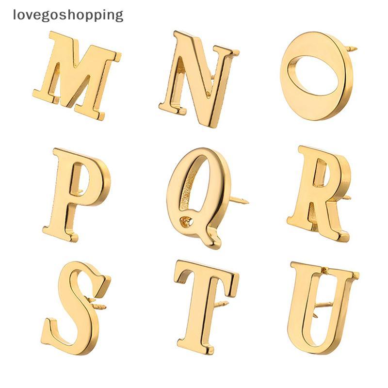 [lovego] Broche De Metal Az Com Letras Douradas Estilo Clássico De Alta Qualidade , Feminino , Masculino , Alfinete De L em Oferta na Shopee