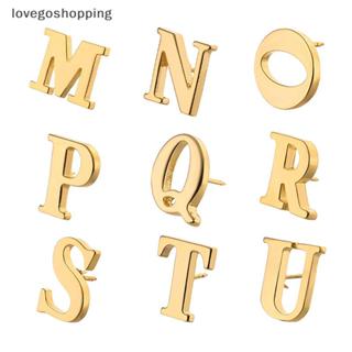 [lovego] Broche De Metal Az Com Letras Douradas Estilo Clássico De Alta Qualidade , Feminino , Masculino , Alfinete De L em Oferta na Shopee