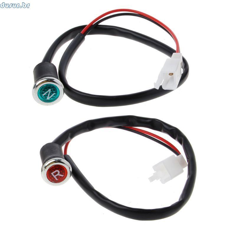 dusur9 2 Unidades Luz Reversa Neutra Para Motocicleta Indicador Nr 50cc 110cc 125cc