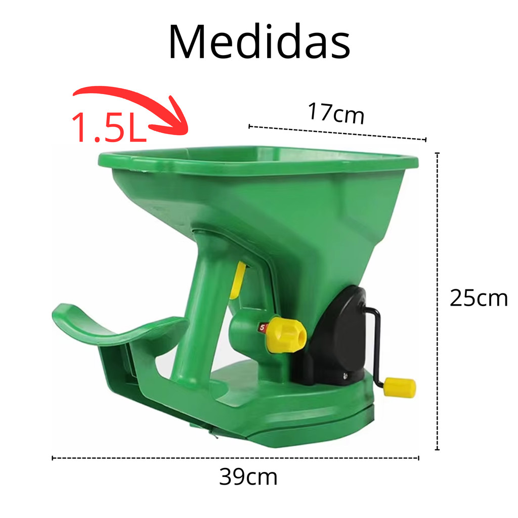 Semeadeira Espalhador De Sementes Portátil Grânulos e Adubo