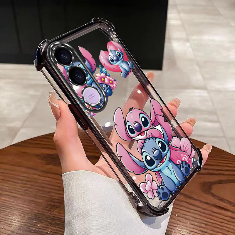 Vivo V70 5G V70 FE 5G Casal Lilo Stitch Caso Capa De Proteção De Almofada De Ar À Prova De Queda