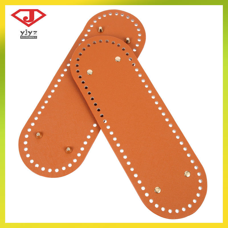 2 Pçs Saco De Tricô Bolsa Inferior Para Crochê Tecelagem Base Inserção 30X10cm Marrom Yujingyouzhang