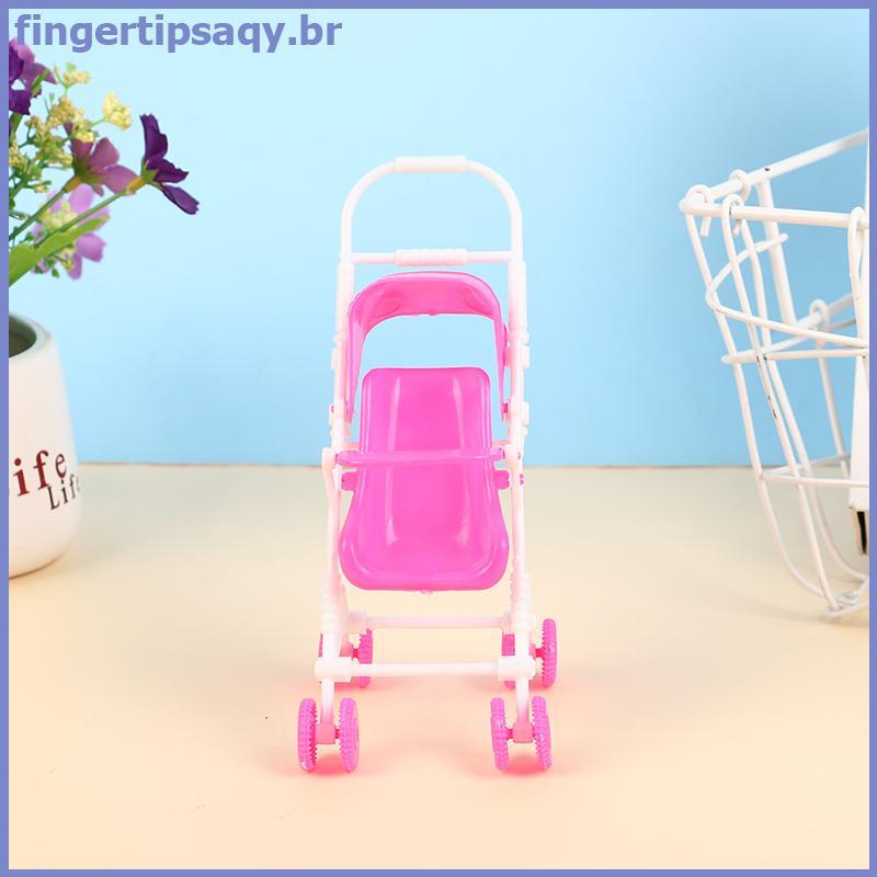FINGE 1 Peça Decorações De Cena De Casa De Boneca 12cm Berço De Bebê Acessórios Carrinho De Simulação ,