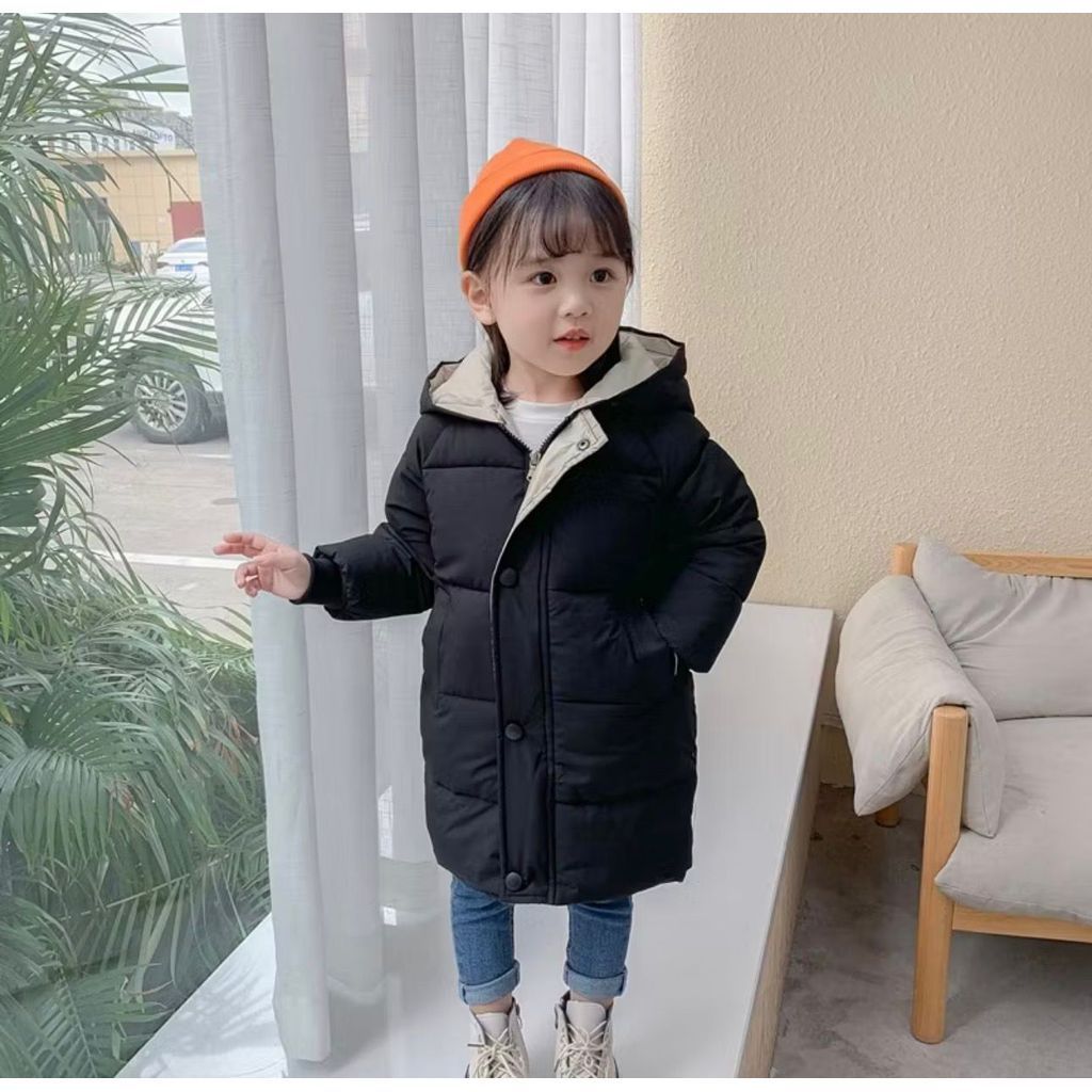 Sobre Tudo Infantil e Juvenil Jaqueta Casaco Longa Menino E Menina Com Punho Ribana Jaqueta Longa