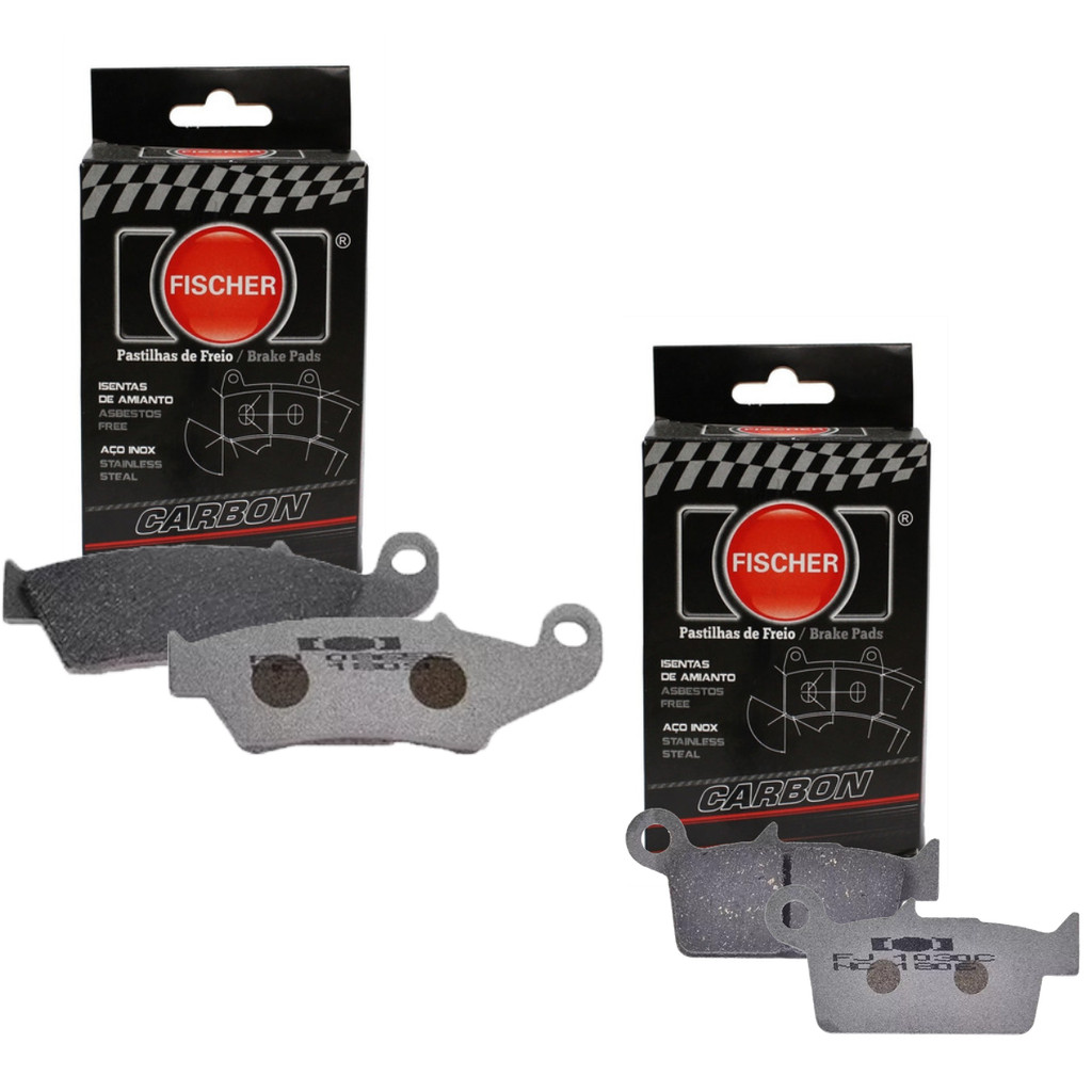 Kit Pastilha Freio Diant+Tras Fischer FJ0860C FJ1030C Honda NX4 Falcon XRE 300