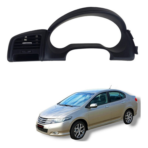 Moldura Painel Instrumentos Difusor Honda City 2009 A 2013