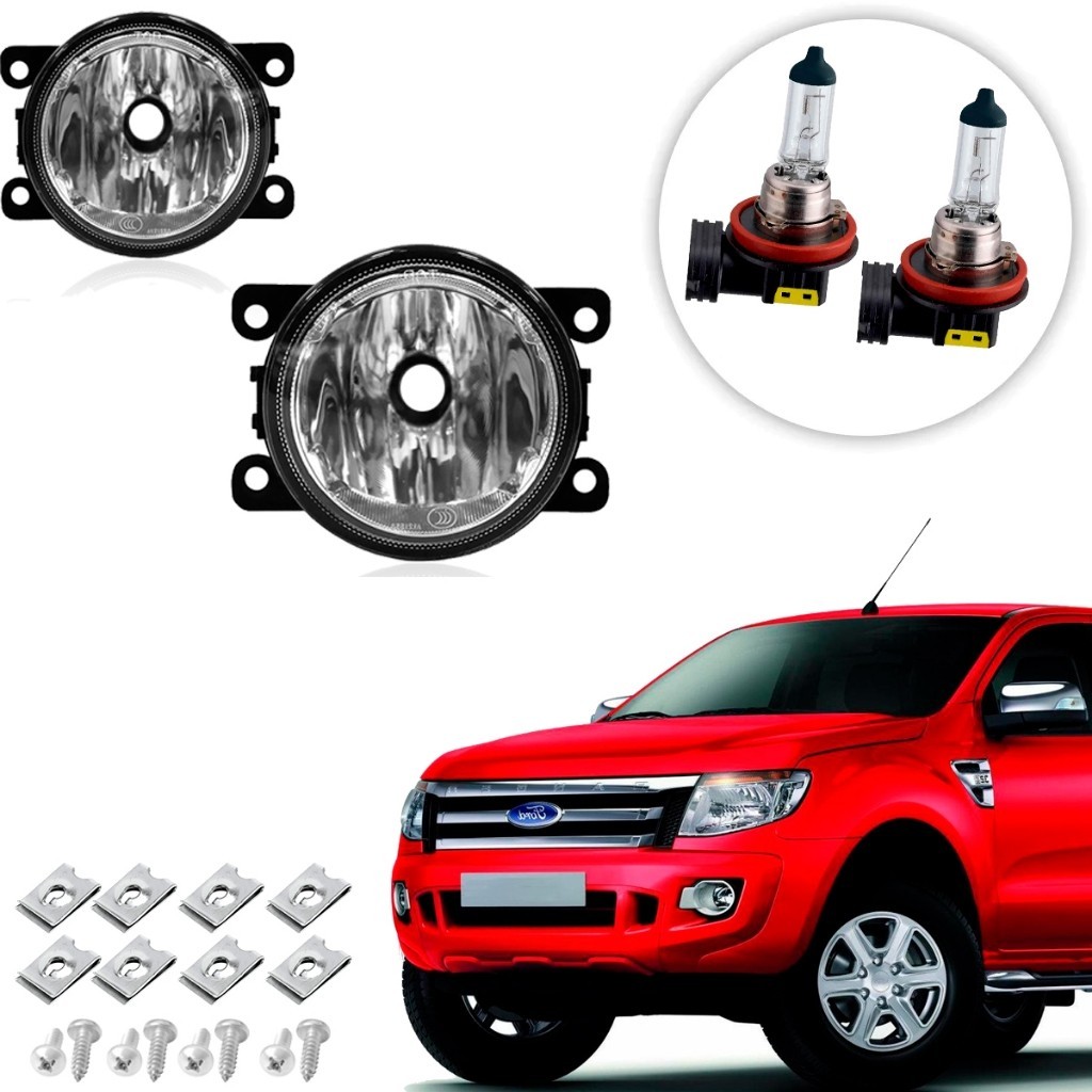 Par de farol de Milha Neblina Auxiliar Farolete Ford Ranger 2012 13 14 15 16