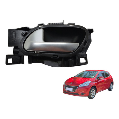 Maçaneta Interna Dianteira Esquerda Peugeot 208 2013 A 2016 Dianteira