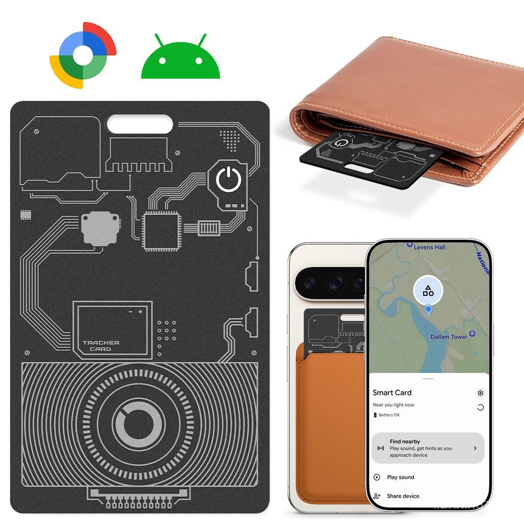 Carteira Rastreadora De Cartão Ultrafina Com Localizador Anti-Perda Para Sistemas Android E Google , Classificação À Pro