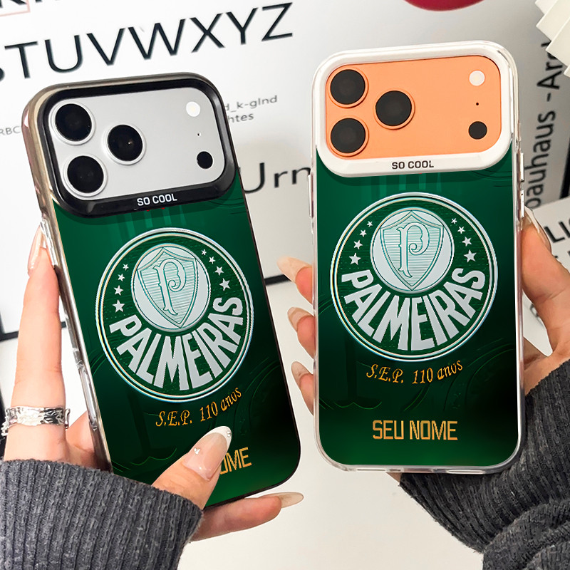 Capa de celular personalizada palmeiras para iphone 17 16 15 14 13 12 11 pro max 7 8 14 plus x xs max