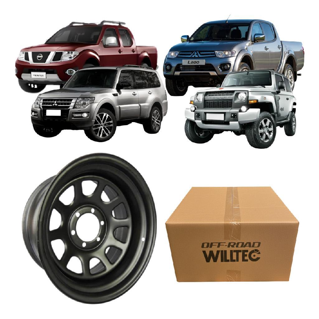 Roda 16x8 6x139.7 Daytona Offset-25 Hilux S10 L200 Triton Frontier Engesa Pajero Full Troller