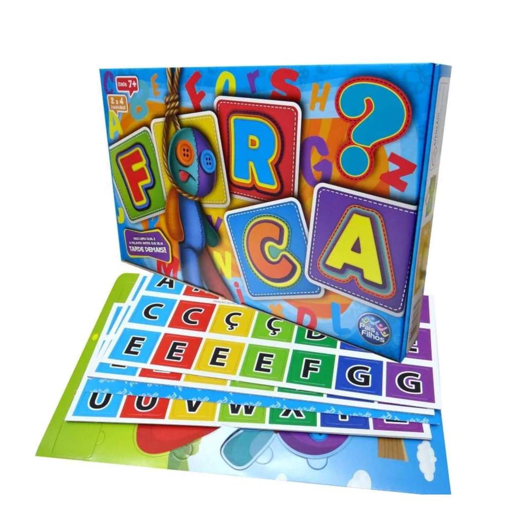 Jogo da Forca 128 Peças Pais e Filhos Interativo Divertido Família Educativo Jogo Palavras - 7173-1 · foto 2