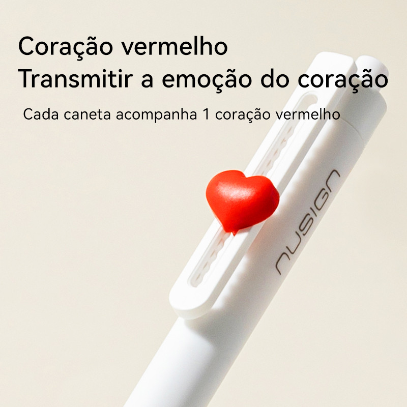 Caneta Gel Deli Nusign 0,5 mm Unidade Tinta Preta Escrita Suave Estilo DIY · foto 2