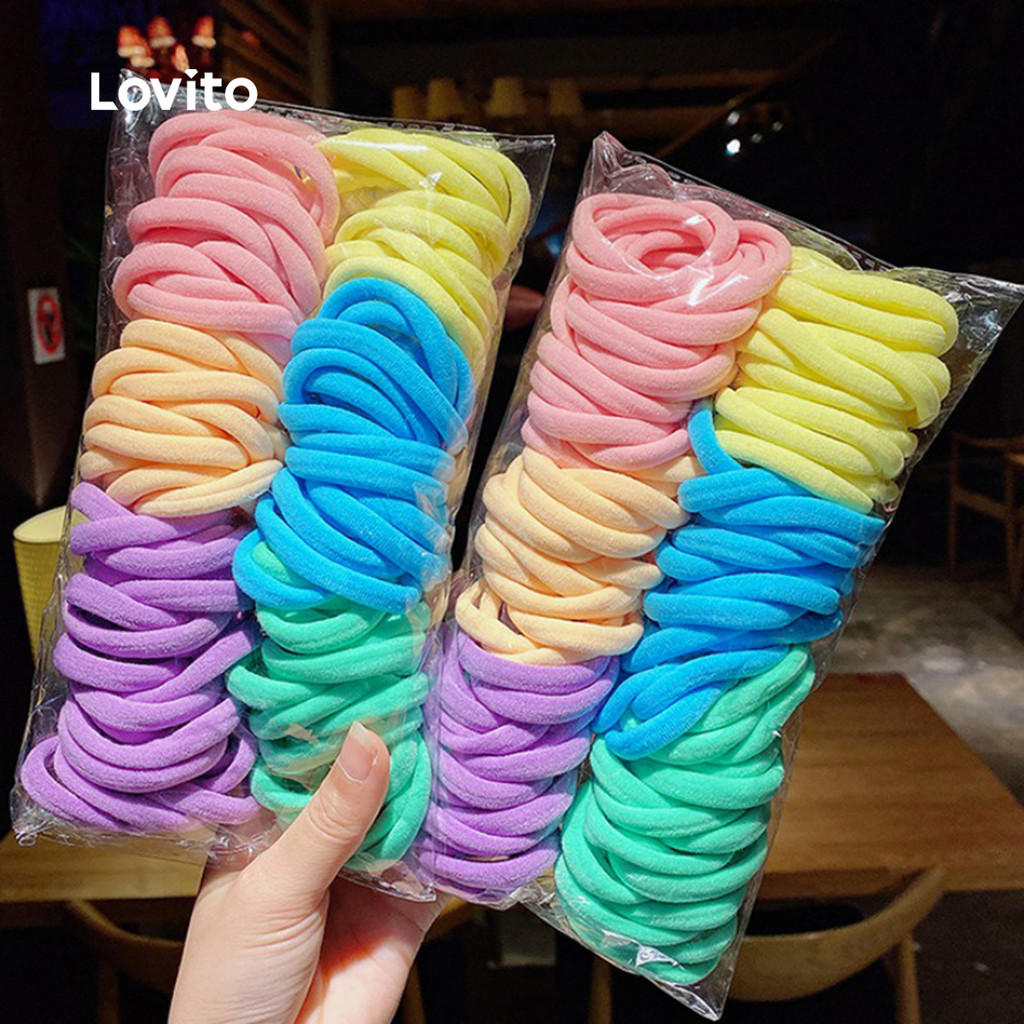 Lovito Senso de Design Elásticos de cabelo LCS31A278 em Oferta na Shopee