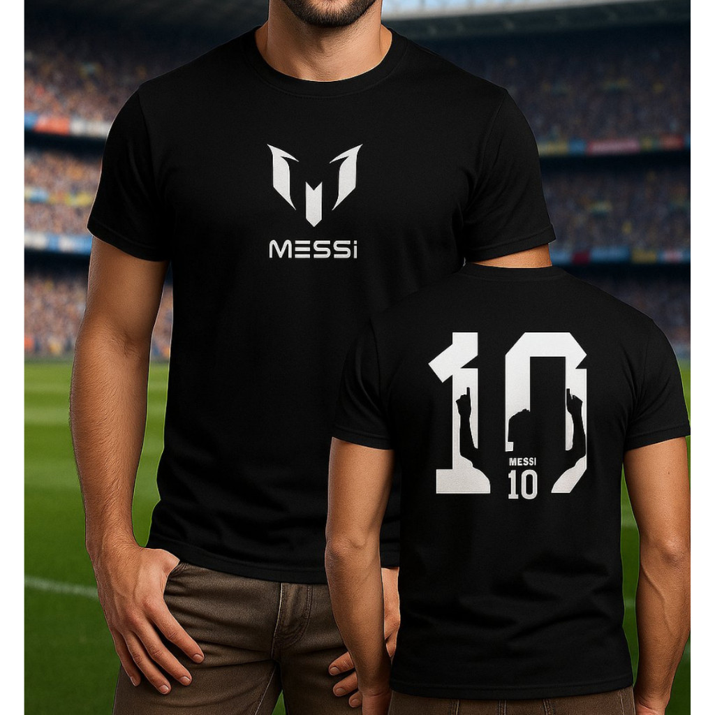 Camiseta Basica  Masculina Futebol  jogador Messi Camisa Alta Qualidade Lançamento 100% Algodão Premium