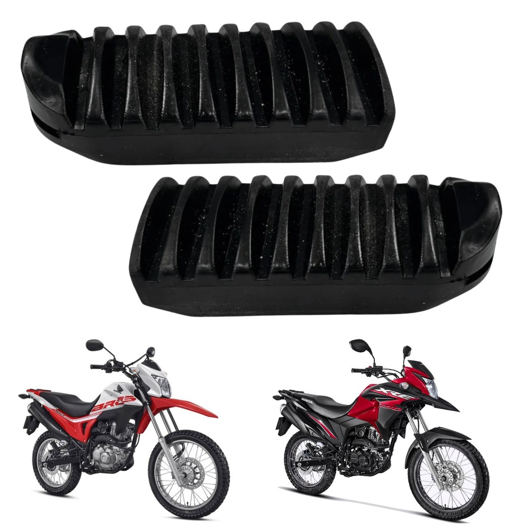 BORRACHA ESTRIBO PEDALEIRA DIANTEIRA SMARTFOX BROS 160 2015-2021 / XRE 190 2016-2021