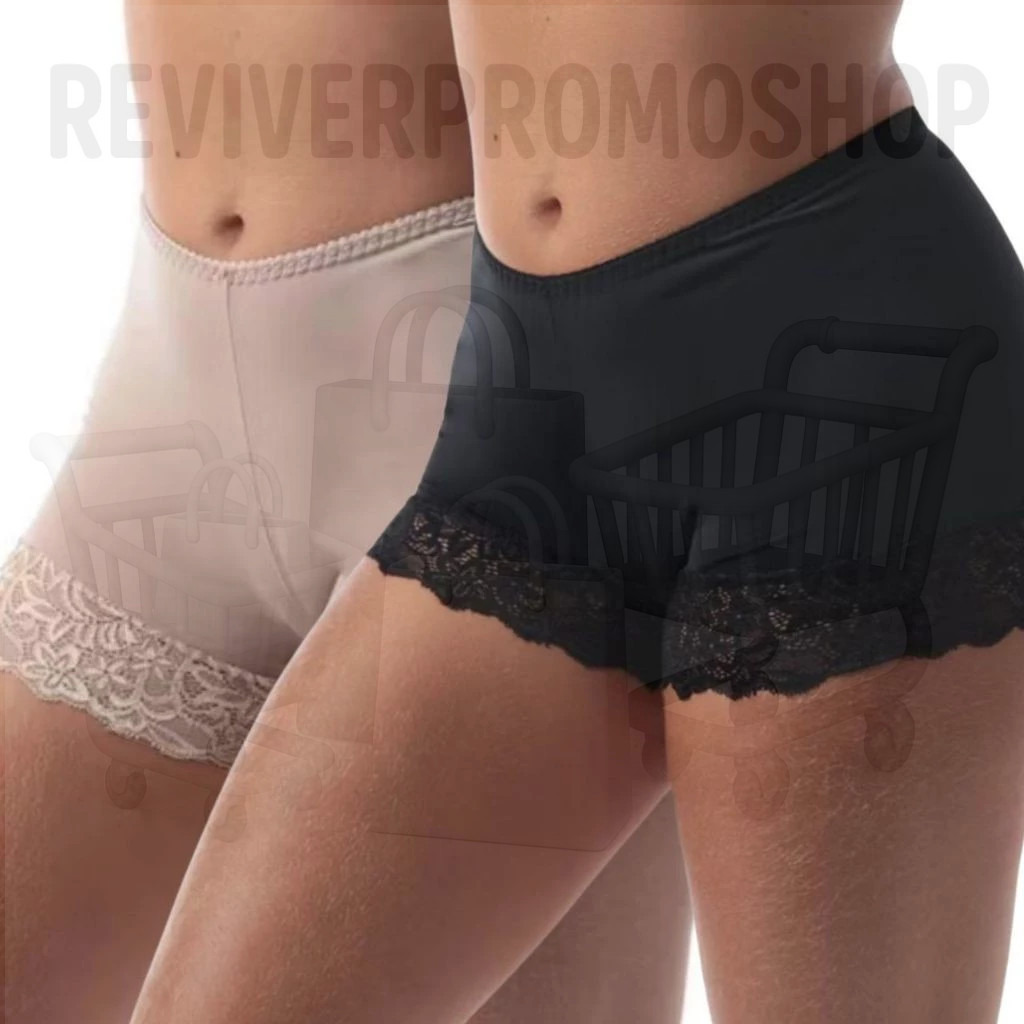 Kit 2 Short Anágua Feminino Bermuda Segunda Pele Não Marca no Vestido Shortinho Curto(1 branco + 1 preto,gg)