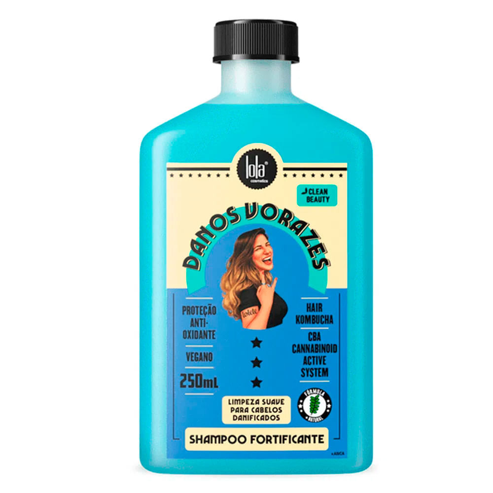 Detalhes do Kit Lola Cosmetics Danos Vorazes  Shampoo250ml + Máscara 450ml