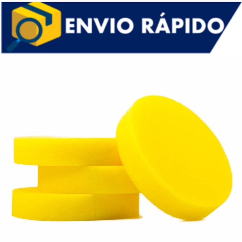 04 UNIDADES Aplicador de Espuma Macio M2 Detailer Aplicador de Cera Pretinho