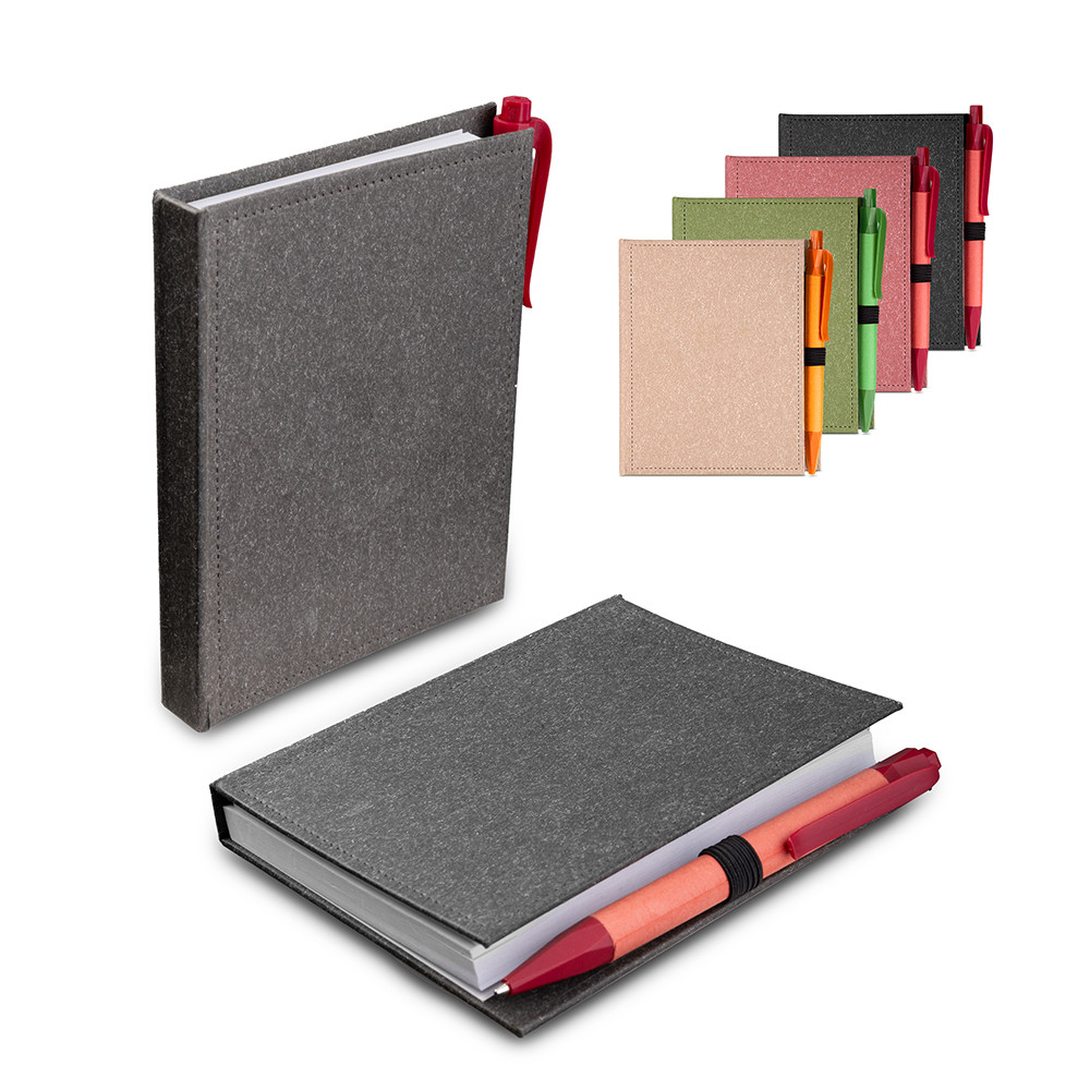 Bloco de Anotações Sketchbook A6 Ecológico com Caneta Papelão Reciclado, 100 Folhas, Sticky Notes Biodegradável em Oferta na Shopee