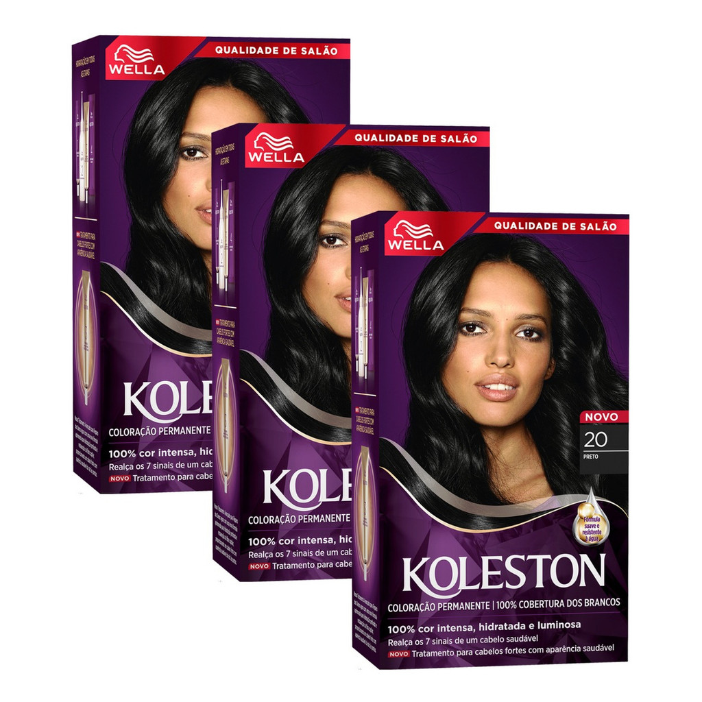 Kit Tintura Koleston  3 Unidades Escolha A Cor