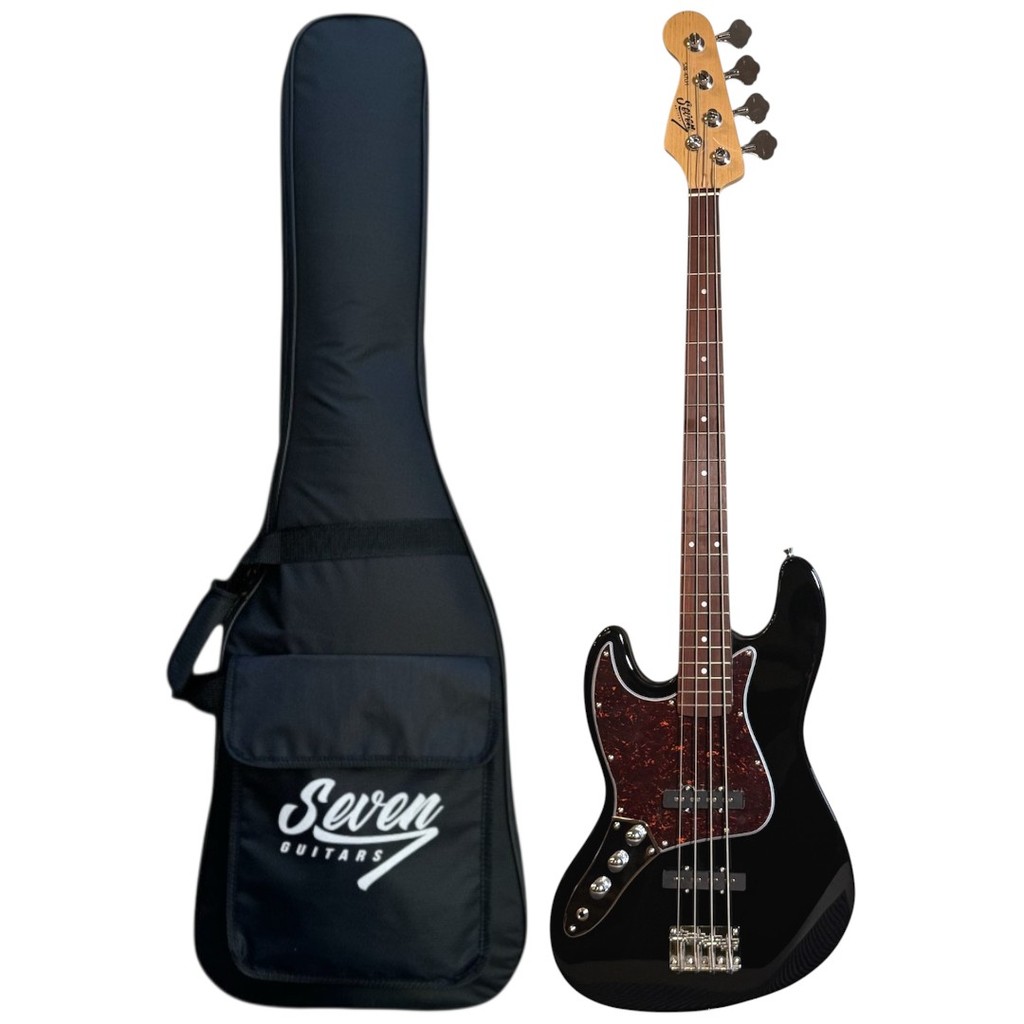 Contrabaixo Jazz Bass Seven Canhoto SJB-47 LH - BK C/ Bag