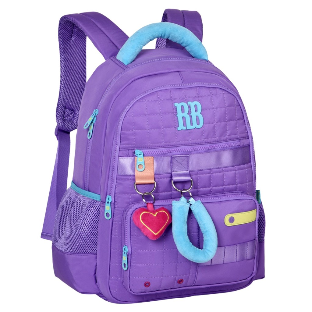 Mochila De Costas Pelúcia Rebecca Bonbon Meninas Escolar