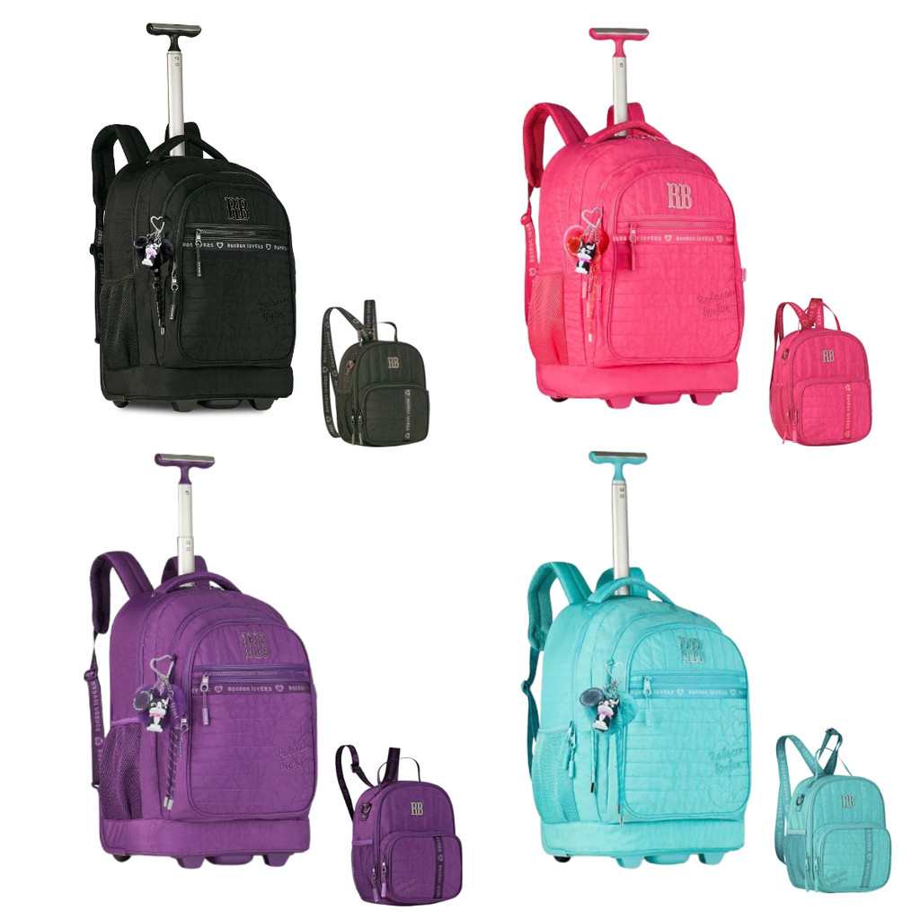 Kit Mochila de Rodinha Com Lancheira Rebecca Bonbon Sweet Dreams em Oferta na Shopee