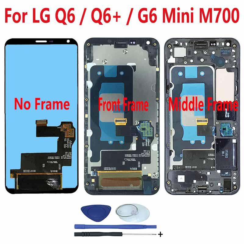 Para LG Q6 Q6 + M700 M703 US700 M700A M700N M700H US700 X600K X600S X600KP Display LCD Tela De Toque Digitador Assembléi