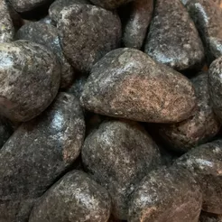 10KG Pedra Preta Para Jardim Decoração Vaso Dolomita