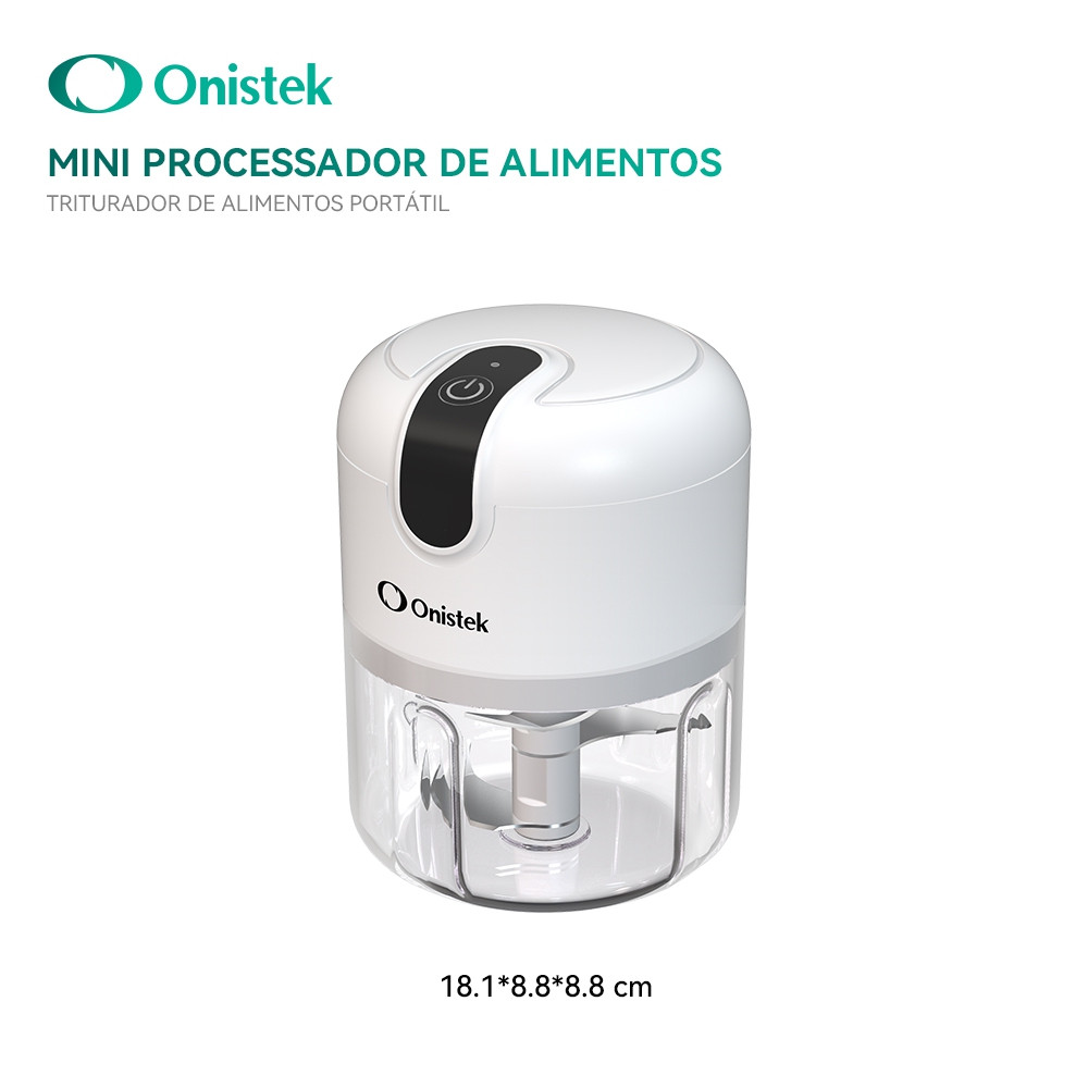 Triturador De Alimentos Portátil Mini Processador Recarregável Praticidade Cozinha ON-UD101