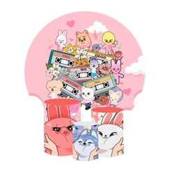 Kit Trio Capas de Cilindro + Painel Veste Fácil Skz Str Kids – Decoração Tema Aniversarios Festas E mUito mais