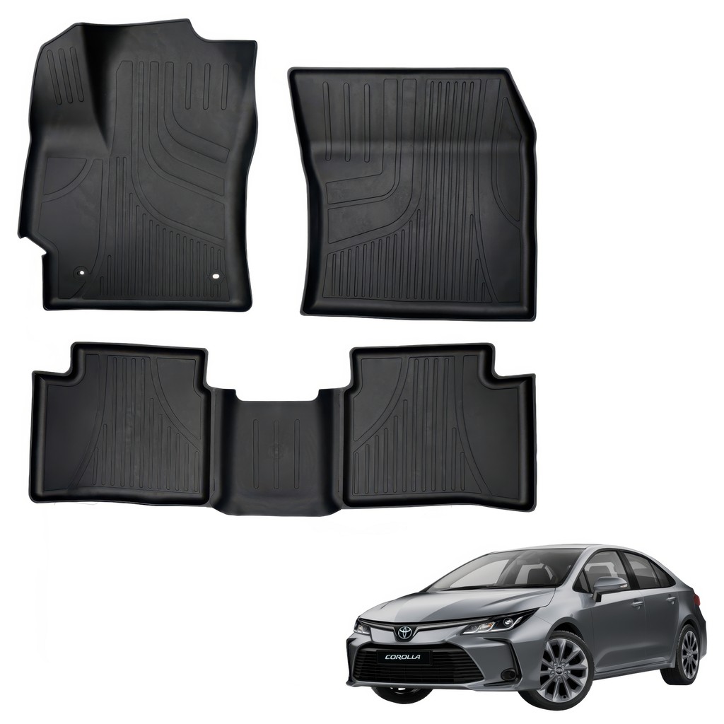 Tapete Bandeja Corolla 2020 a 2026 Grid Borracha TB13002 Preto