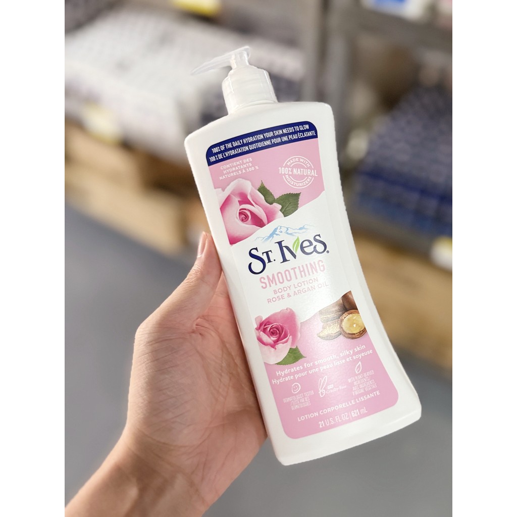 EUA Imported ST.IVES Rose Loção Corporal Rejuvenescedora Hidratante Vitamina E Colágeno