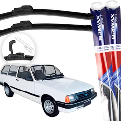 Jogo Palhetas Limpador Parabrisa Gm Chevette 1973 Á 1993 Gancho Universal
